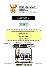 NSC 2012 English SAL P1 Nov 2012 Memo Western Cape.pdf